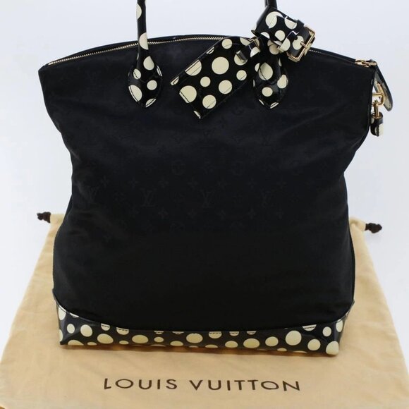 LOUIS VUITTON Vernis Dot Infinity Lockit MM Bag Black - Picture 1 of 16